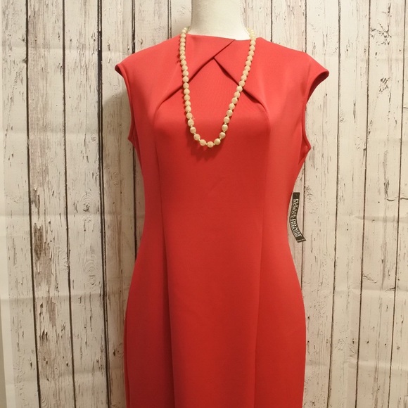NWT NY&Co Sheath Dress with Neck detail - Picture 2 of 4